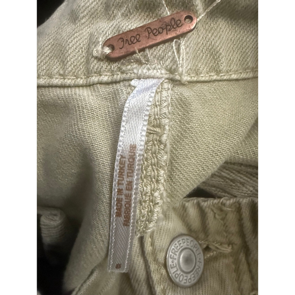 Women's Free People Green Wide Barrel Leg Cargo Pants Size 8 - Picture 6 of 8